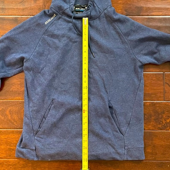Bauer Hockey Team Fleece Hoodie Size Medium in Navy Blue - Picture 7 of 7